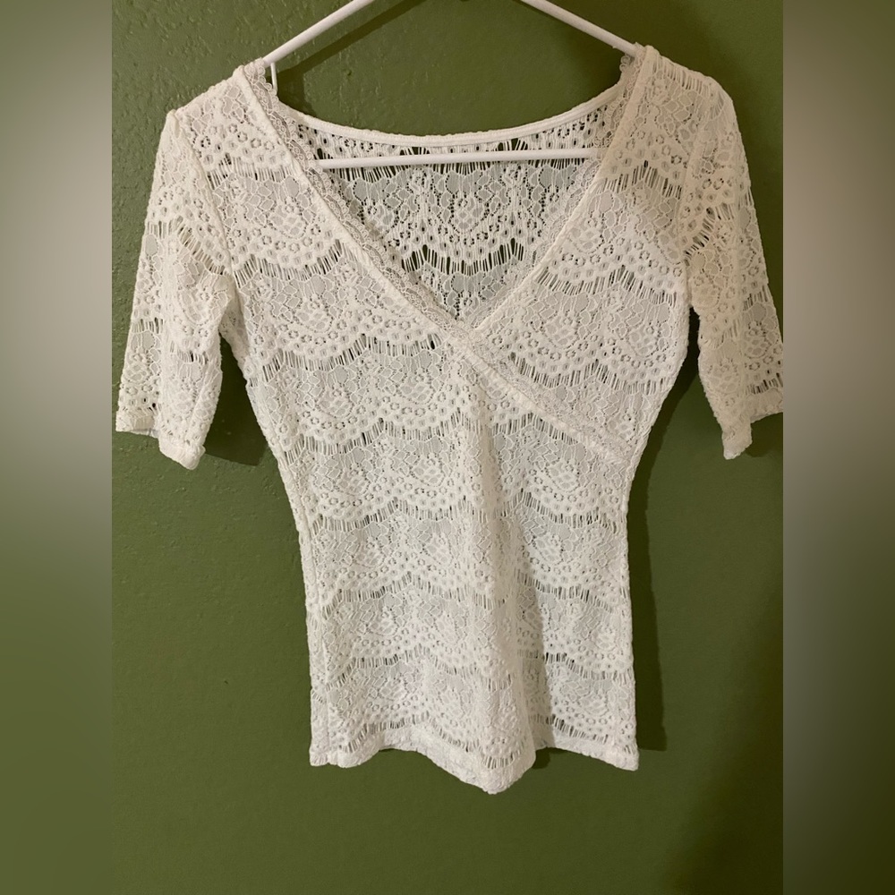 Lacey White Top